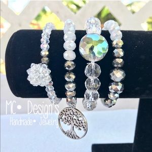 Unique handmade 4 Pieces bracelet set